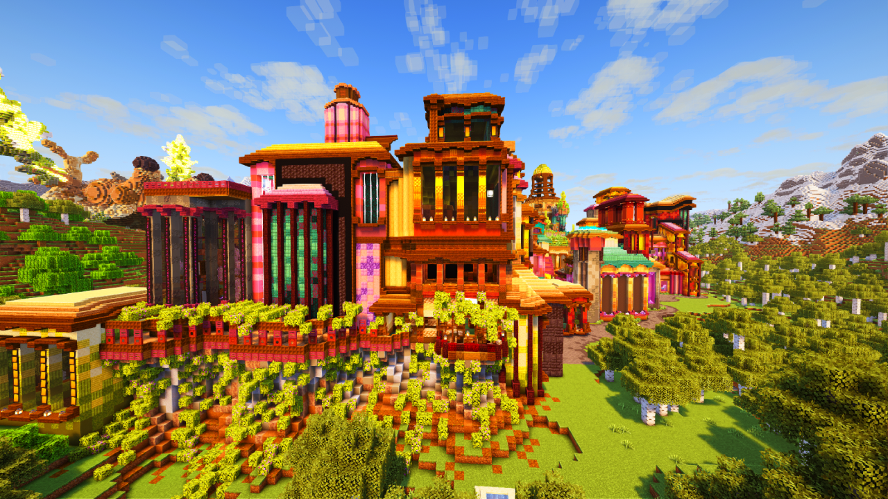 Aurora's Shaders gameplay Minecraft shader pack screenshot 2 for Minecraft 1.20