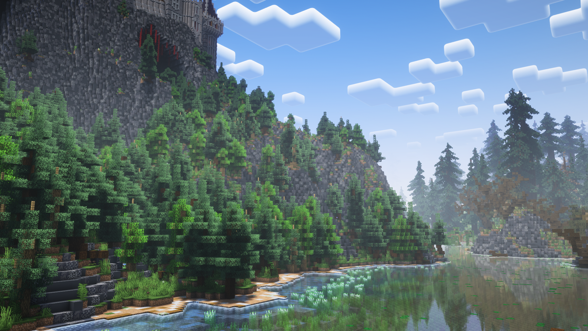 Fantasy Shaders Reimagined semi realistic Minecraft shader pack screenshot 2 for Minecraft 1.16