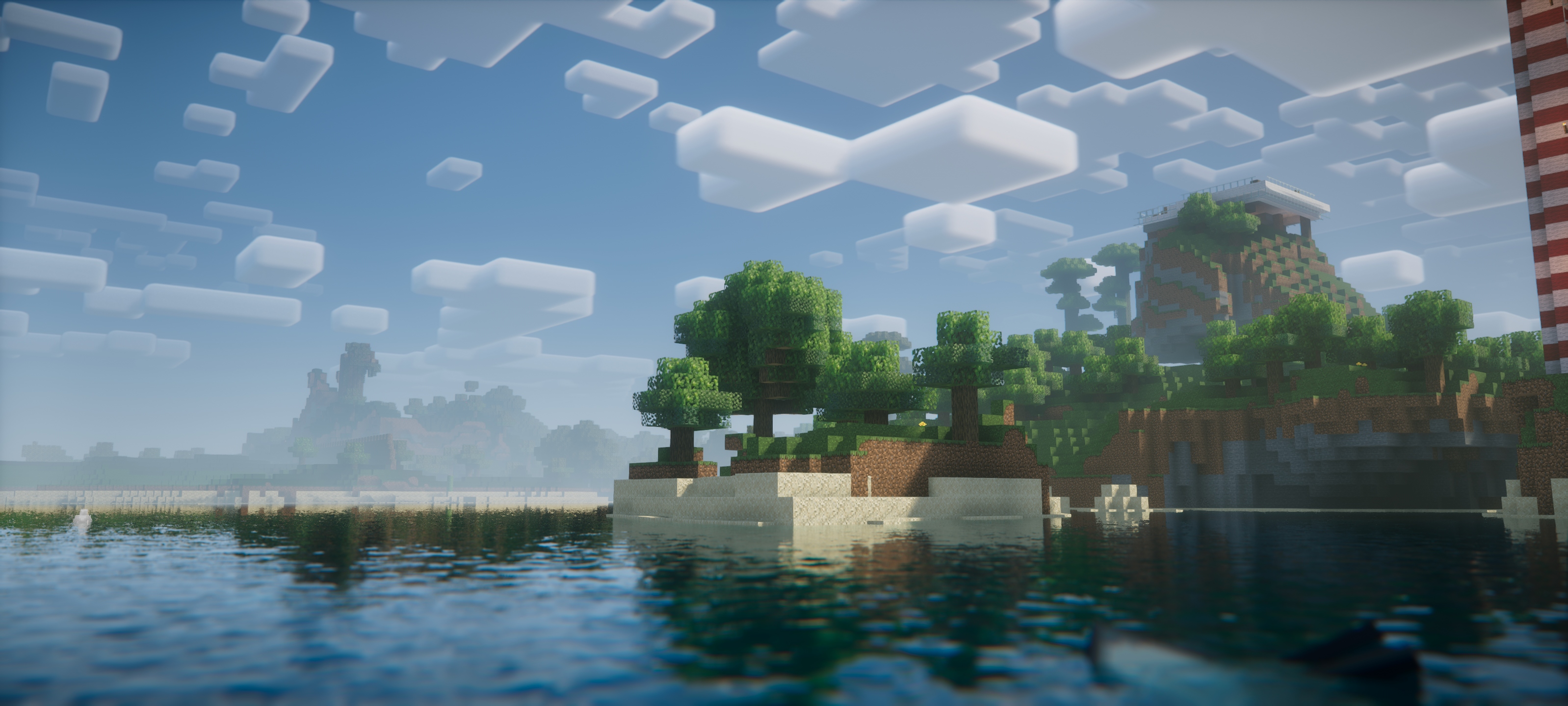 Nostalgia Shader vanilla plus Minecraft shader pack for Minecraft 1.16