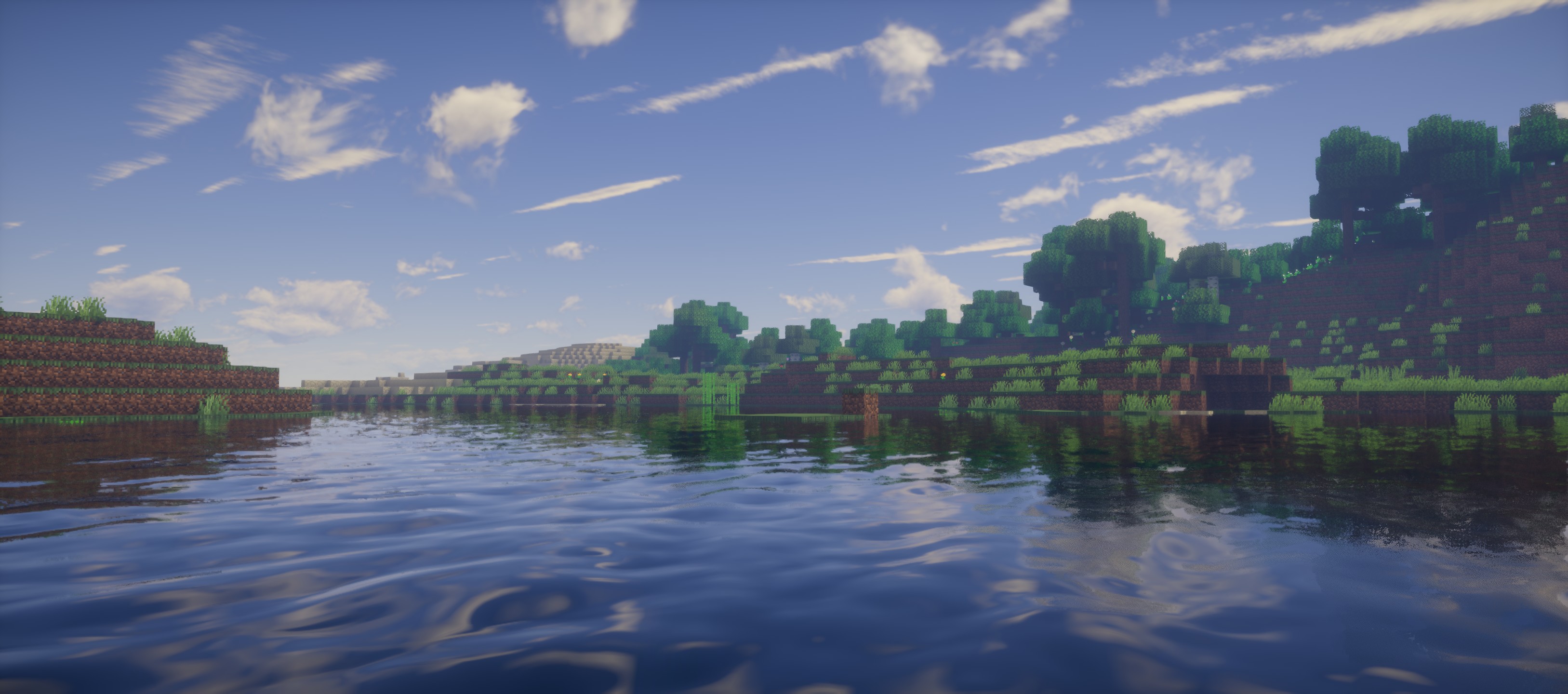 UShader semi realistic Minecraft shader pack screenshot 2 for Minecraft 1.16